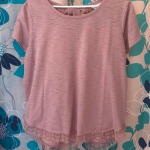 Lauren Conrad millennial pink tee with bow